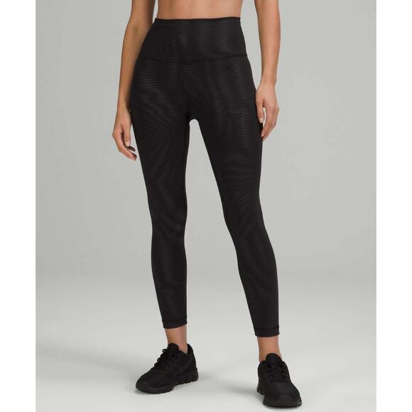 Lululemon Wunder Train High-Rise Tight 25" Foil Sz 8 - Picture 2 of 7